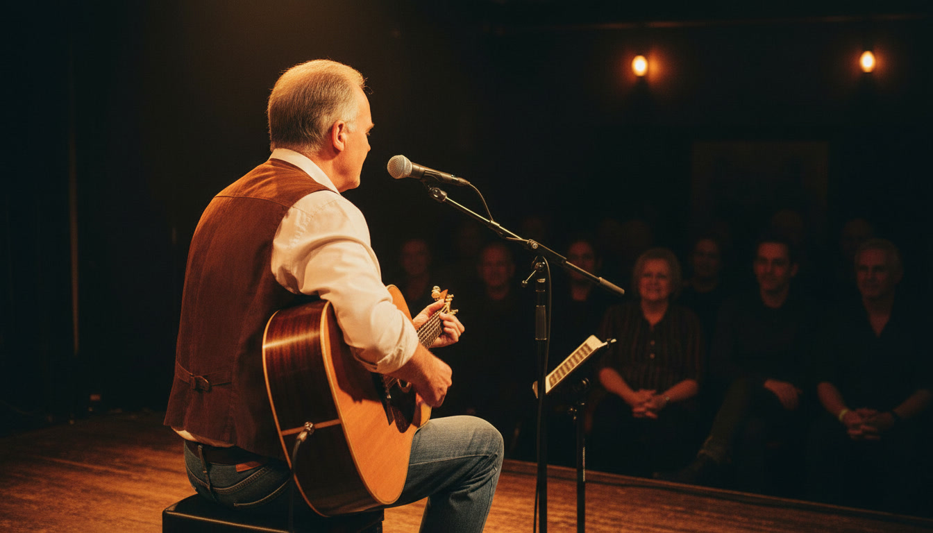 KL Hooker performing for audience